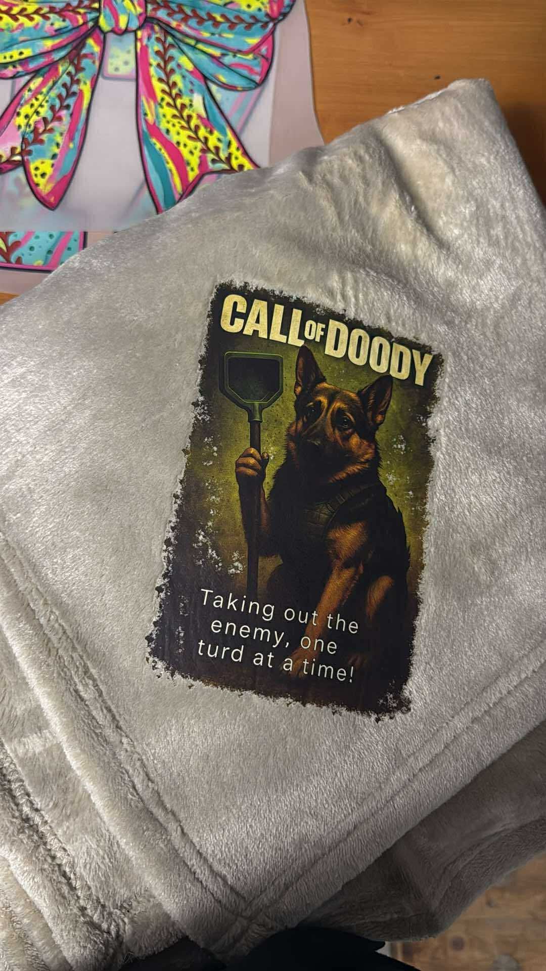 Call of doody throw blanket