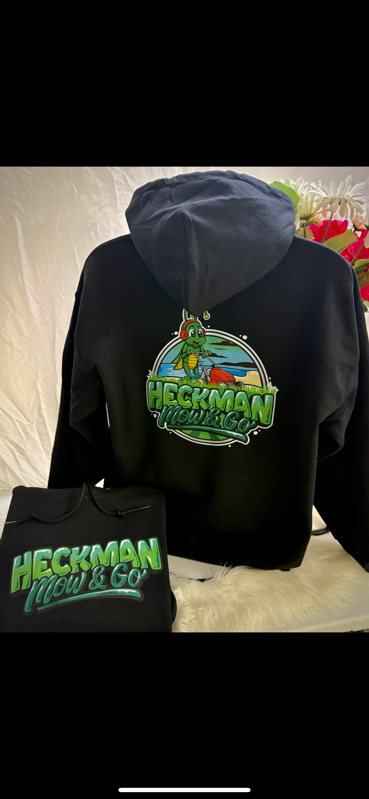 Heckman Mow and Go hoodies
