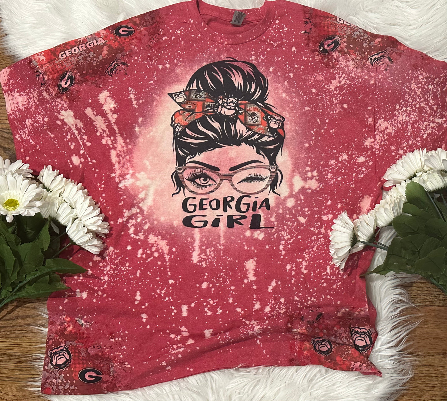 Georgia girl bleached tee shirt