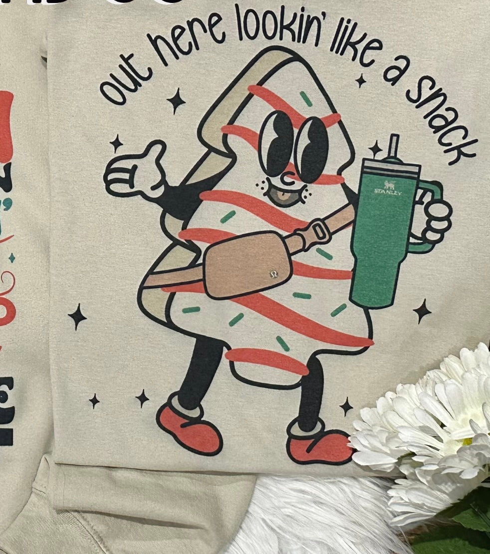 Out here lookin like a snack tee shirt