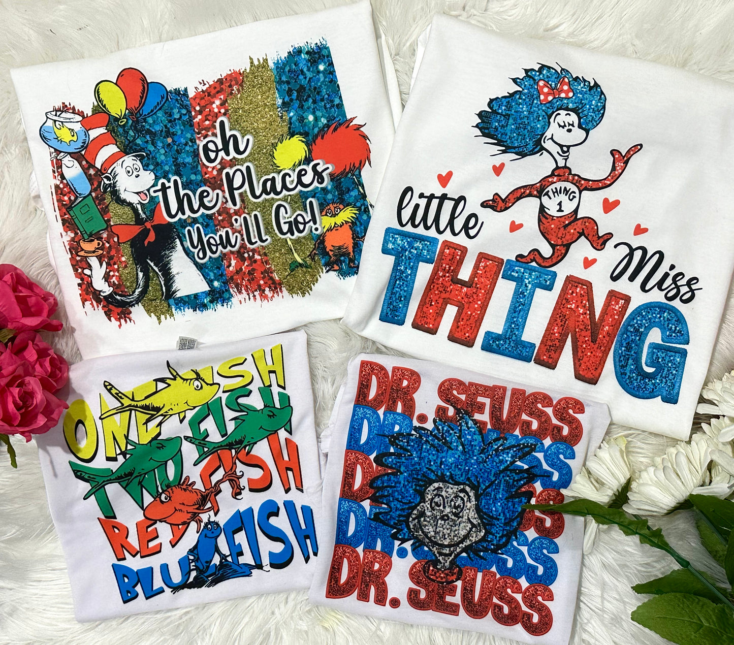 One adult sweatshirt one youth tee shirt