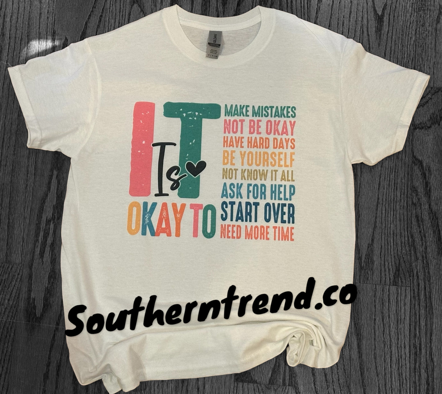 It is okay to not be okay tee shirt