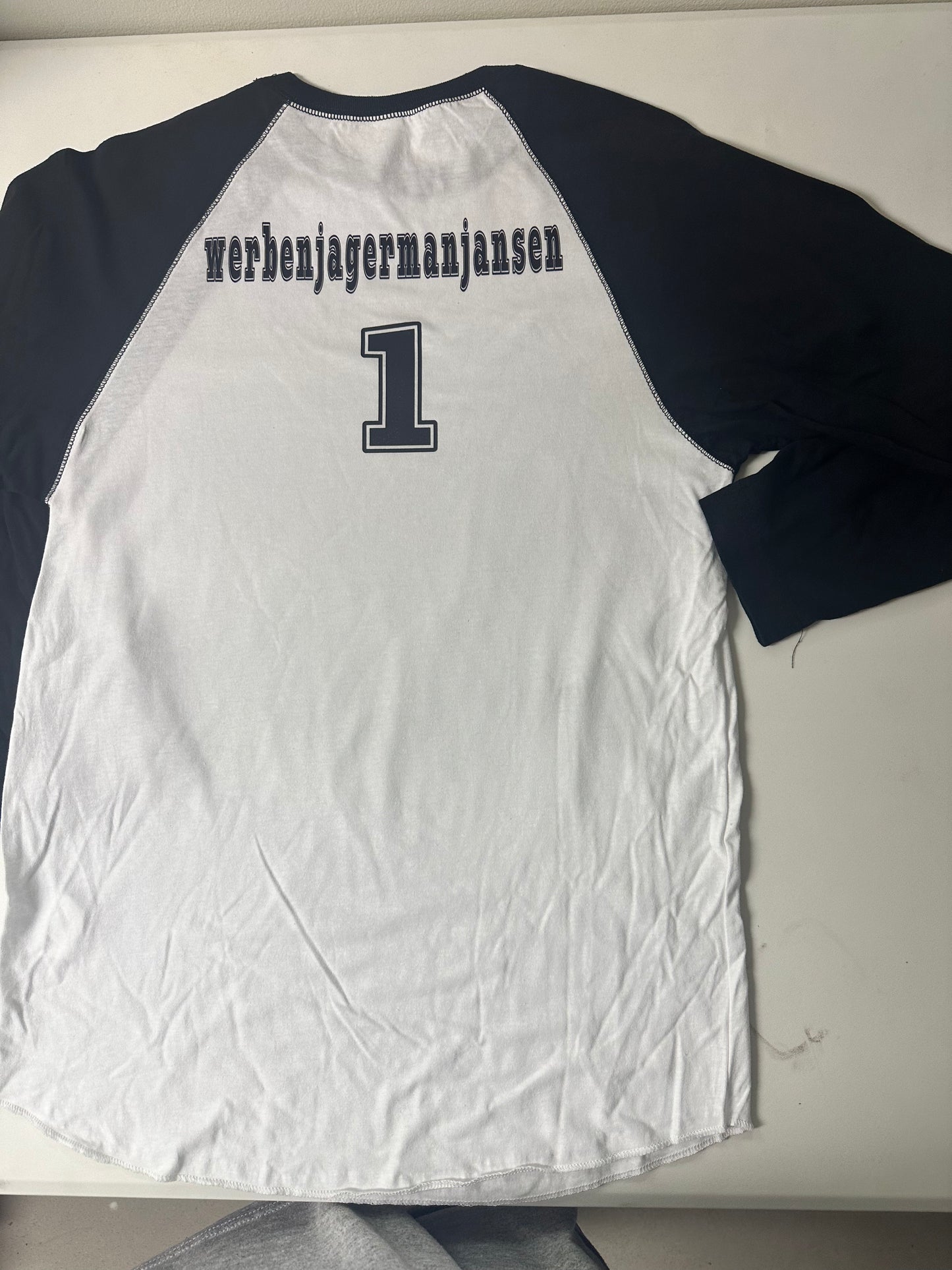 Custom baseball tee