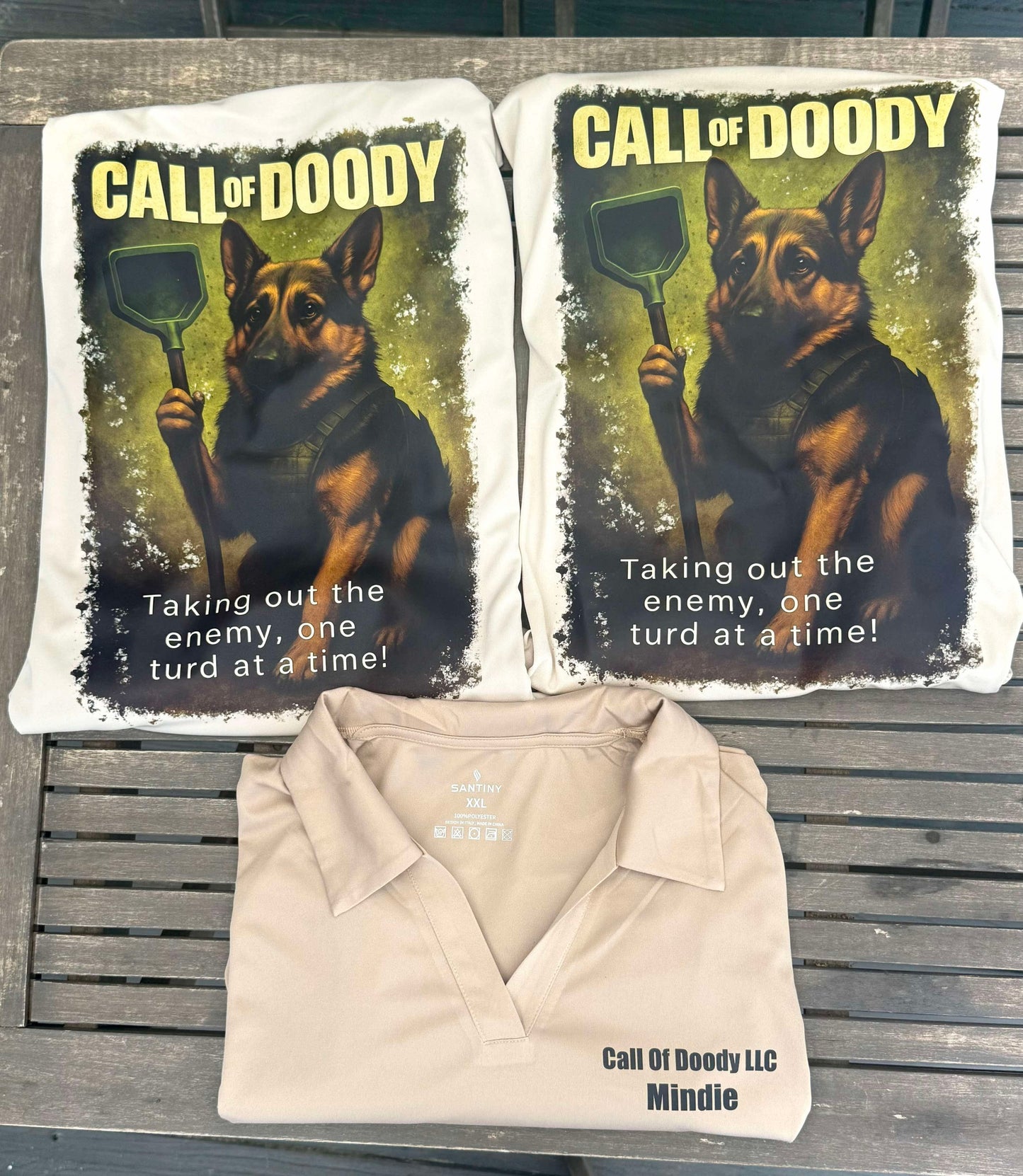 Call of doody 2 polos 2 tee shirts