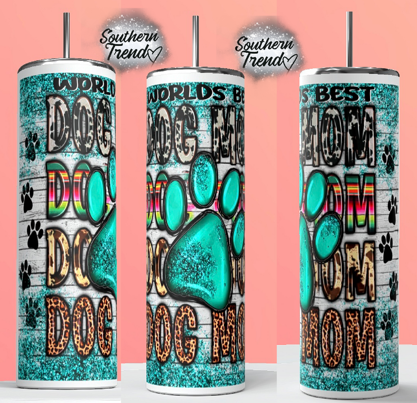 Worlds best dog mom tumbler