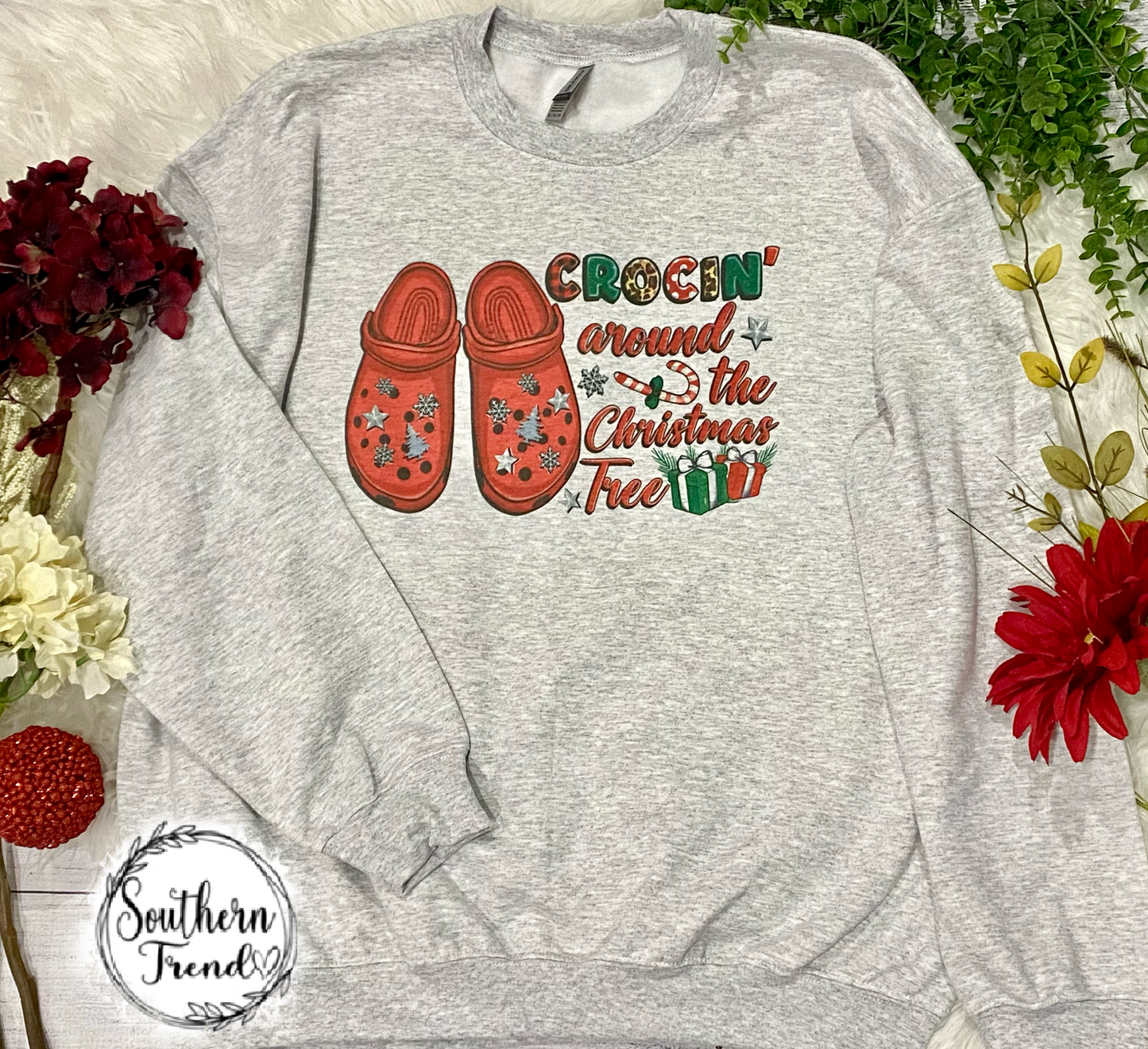 Crocin around the Christmas tree crewneck sweatshirt