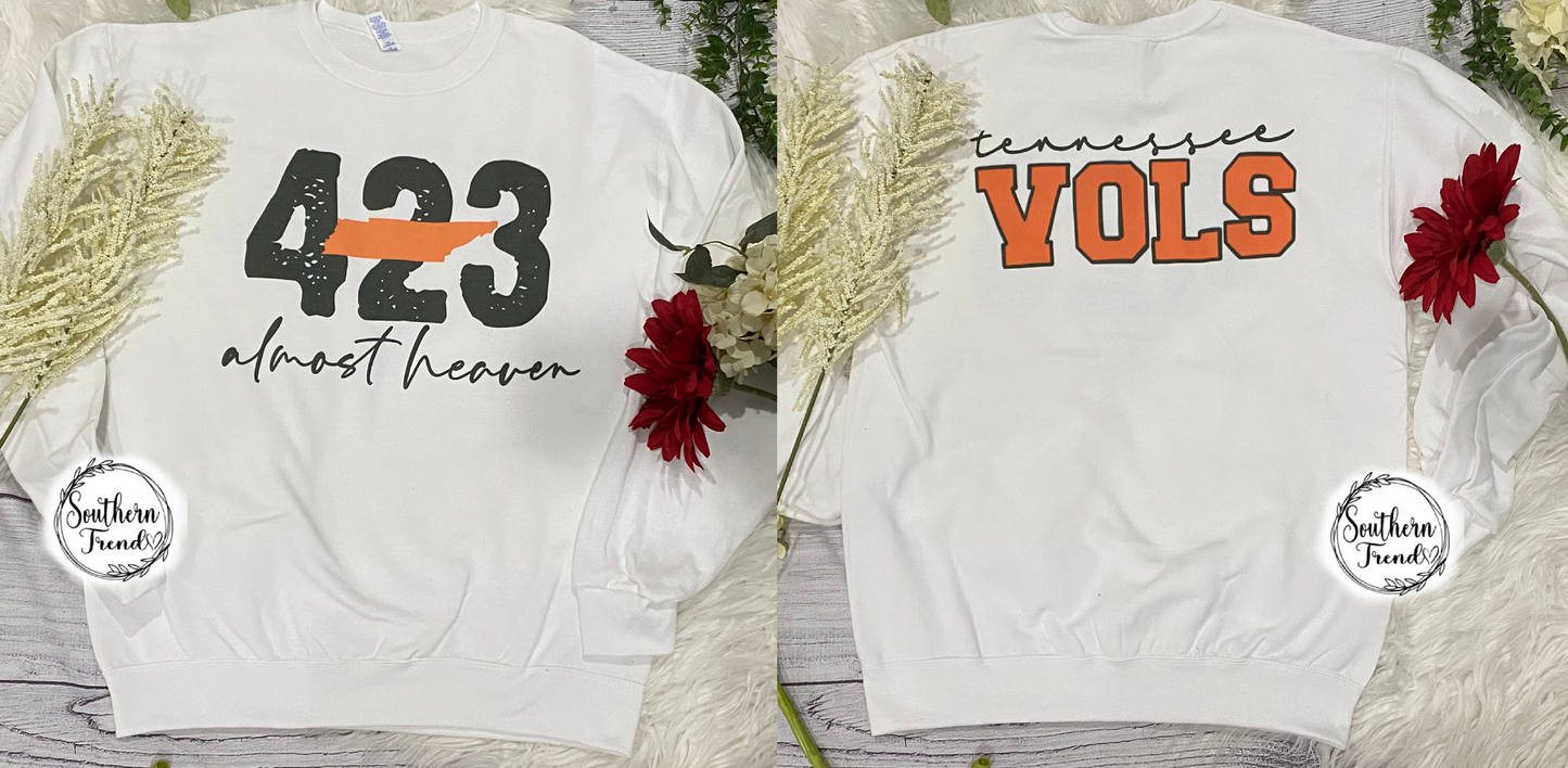 Tennessee 423 almost heaven crewneck