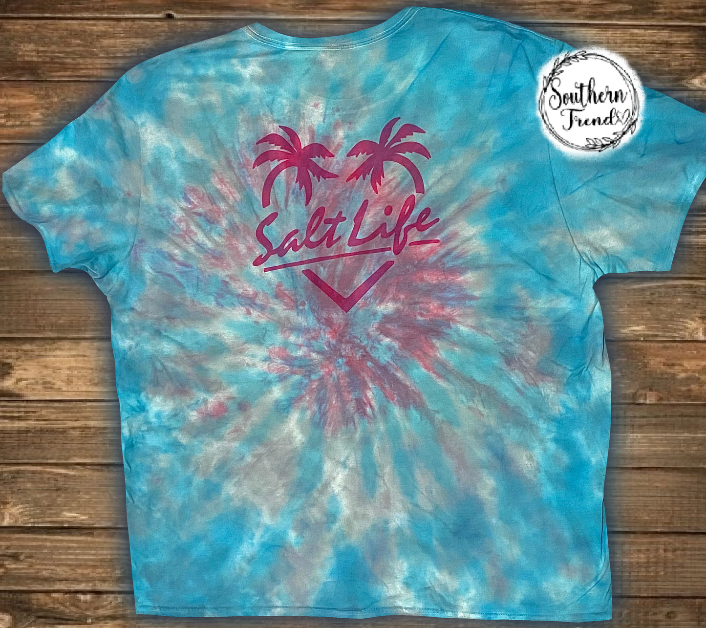 Salt life tiedye tee shirt