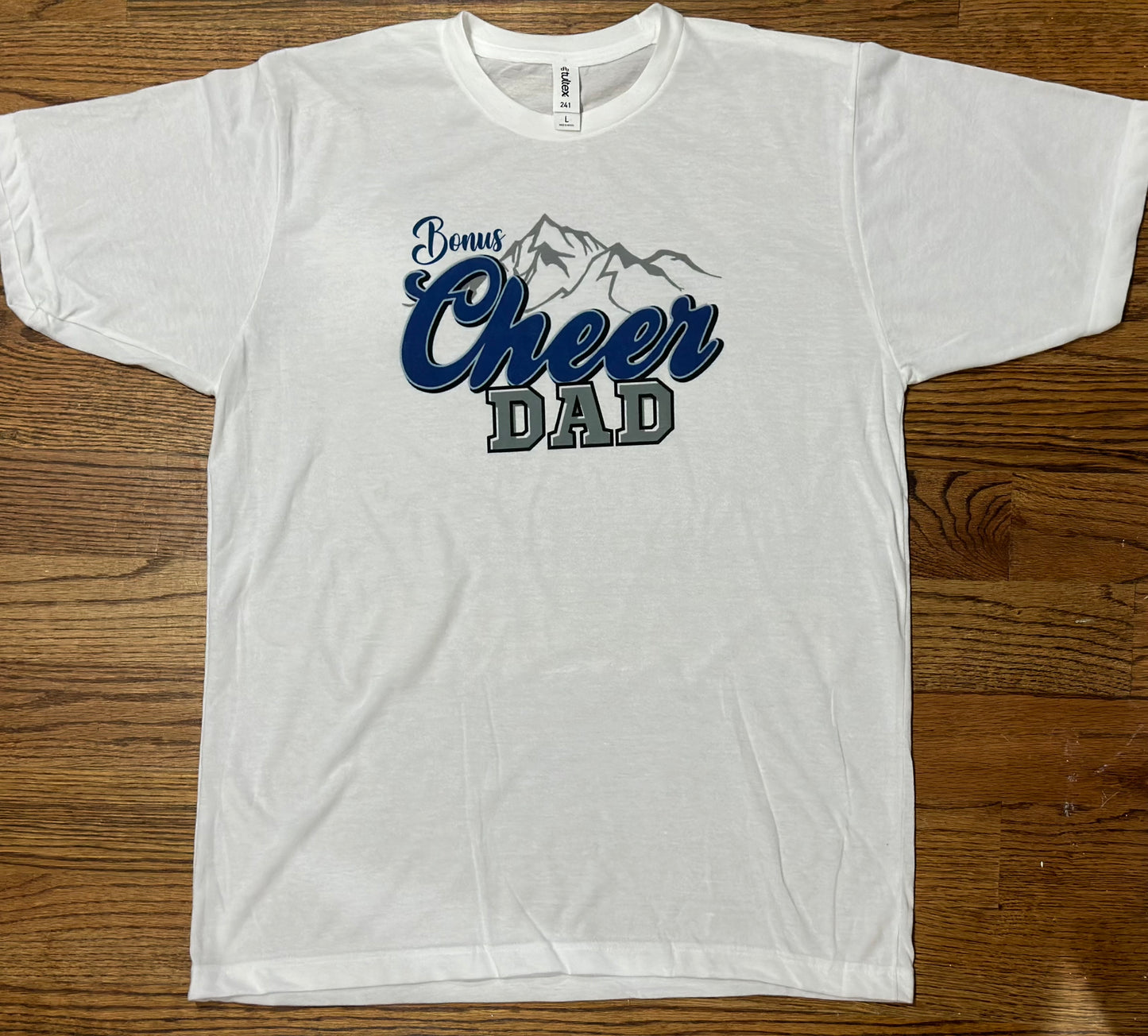 Mom and Dad cheer shirt