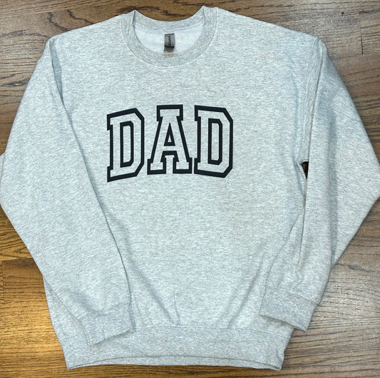 Dad ash grey crewneck sweatshirt