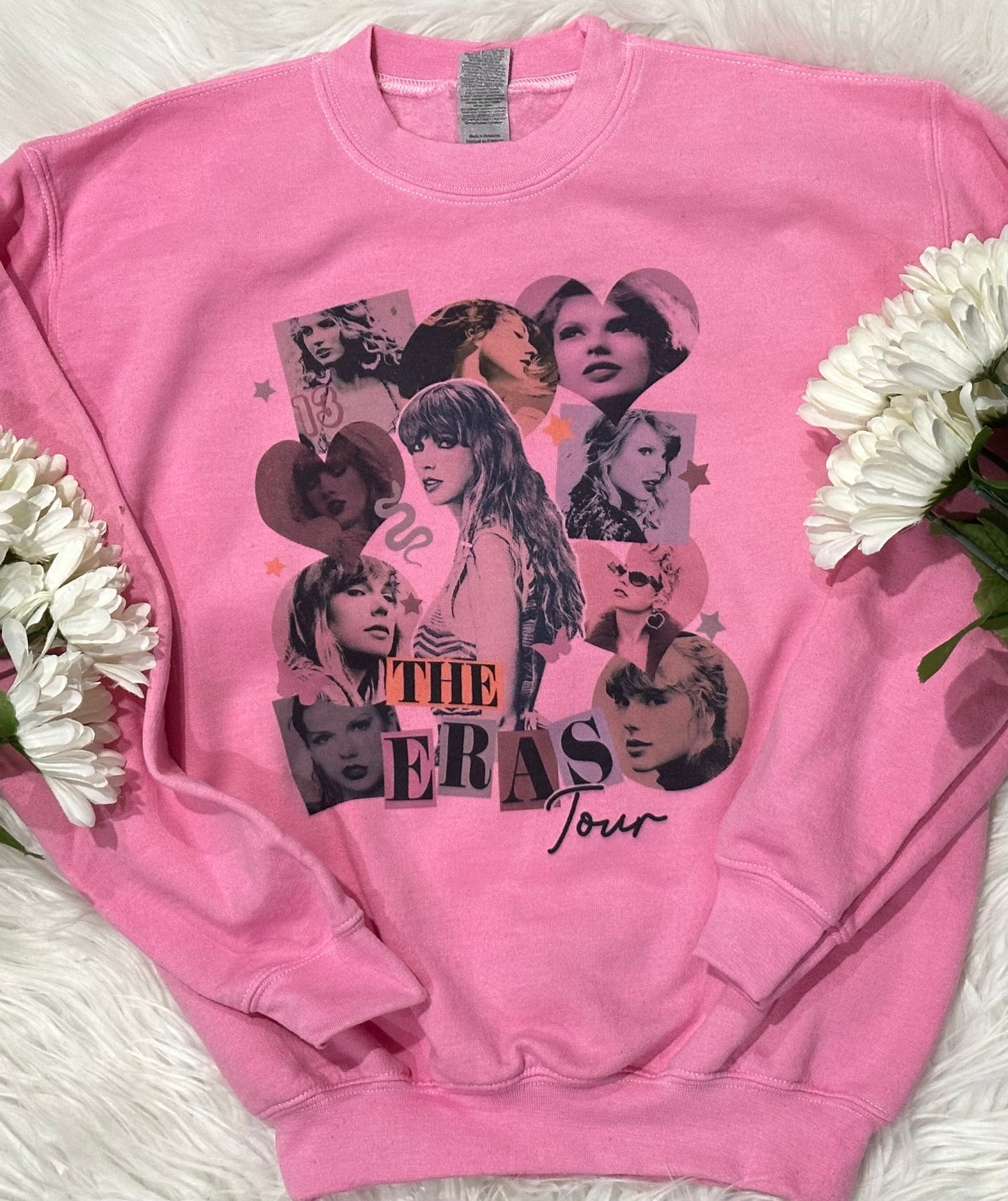 Youth large sweatshirt PINK eras tour