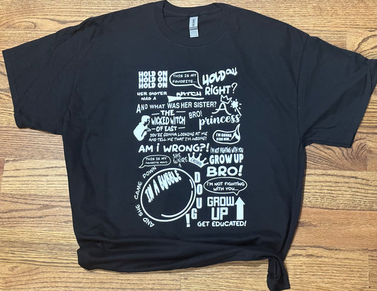 Wicked witch of the east bro tee shirt