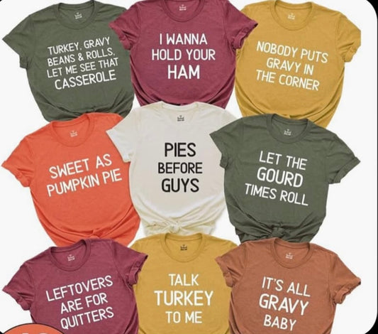Thanksgiving shirts