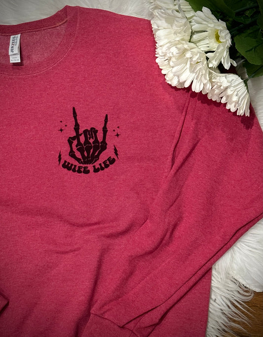 On my husbands last nerve WIFE LIFE Crewneck