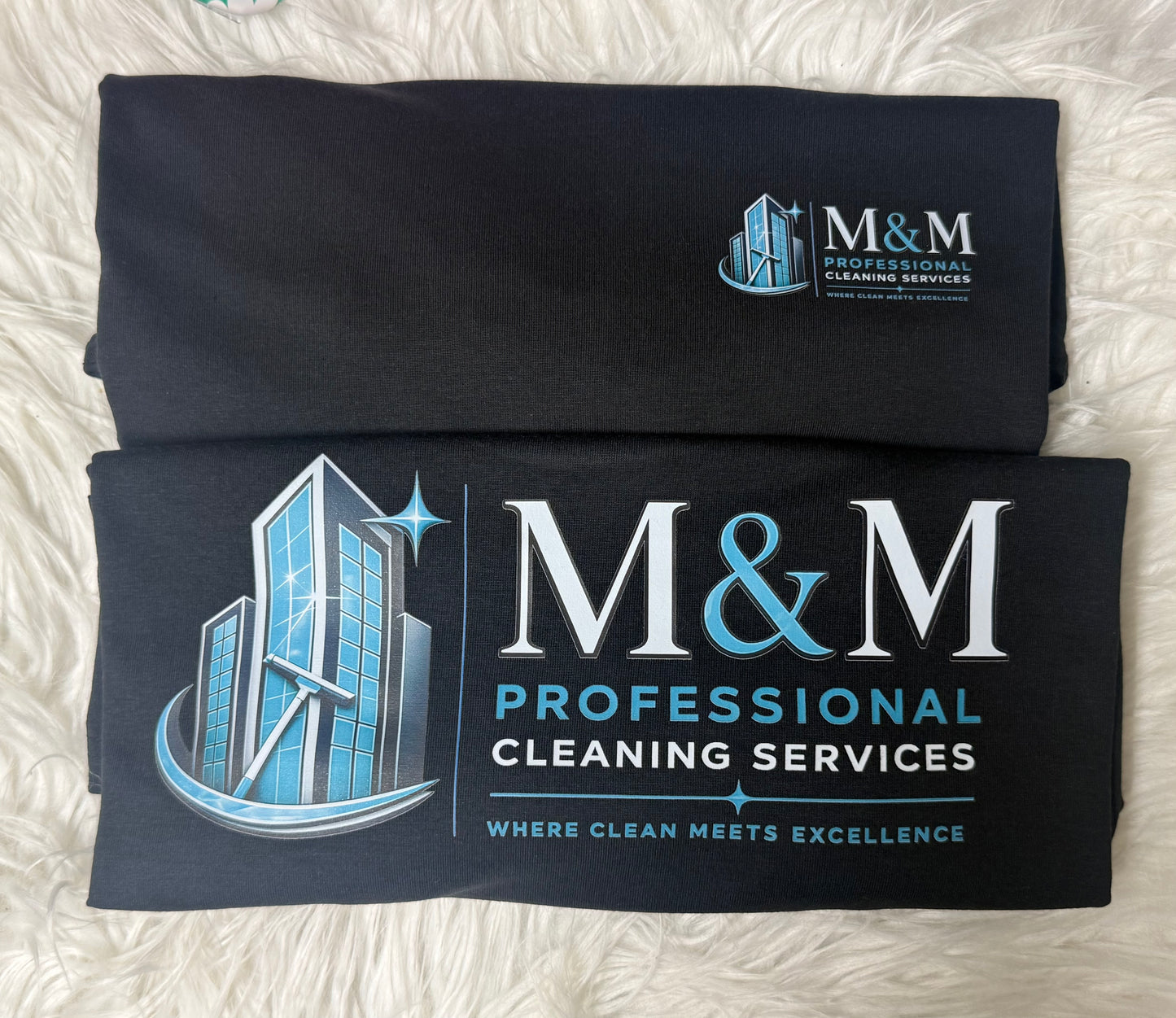 M&M professional cleaning services print and press