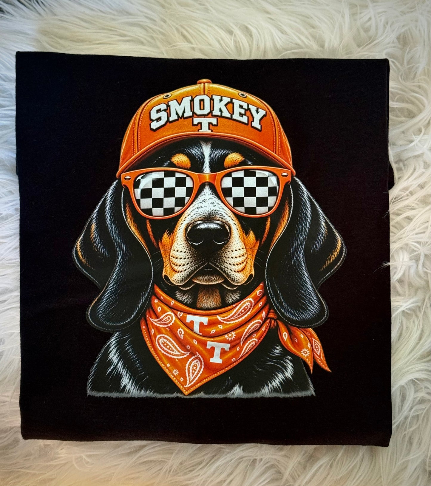 Tennessee Dog Black Tee Shirt