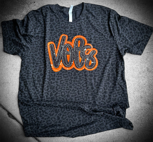 Leopard print vols tee shirt