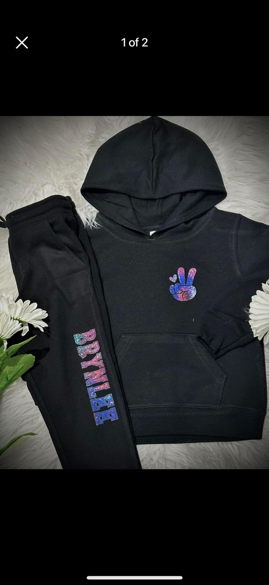 Toddler hoodie and sweatpants set 🩷