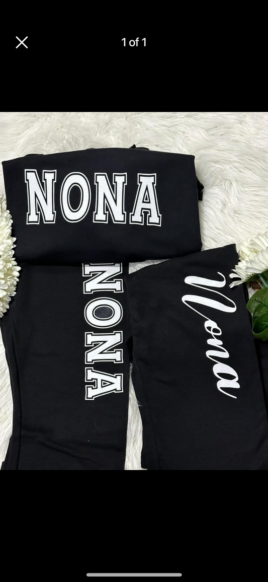 Custom name sweatshirt \ sweatpants set