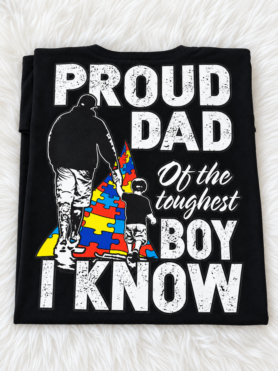 Proud Dad of the Toughest Boy I Know – Autism Awareness Shirt