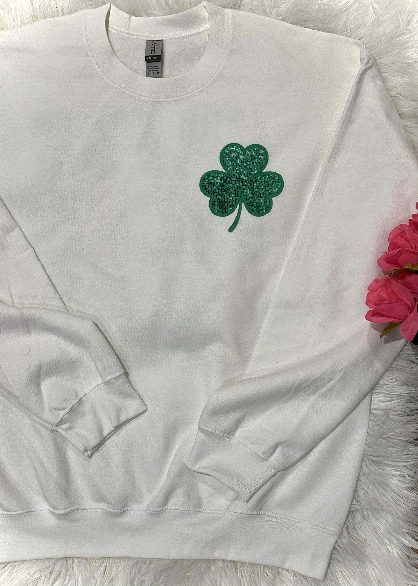 One adult sweatshirt one youth tee shirt