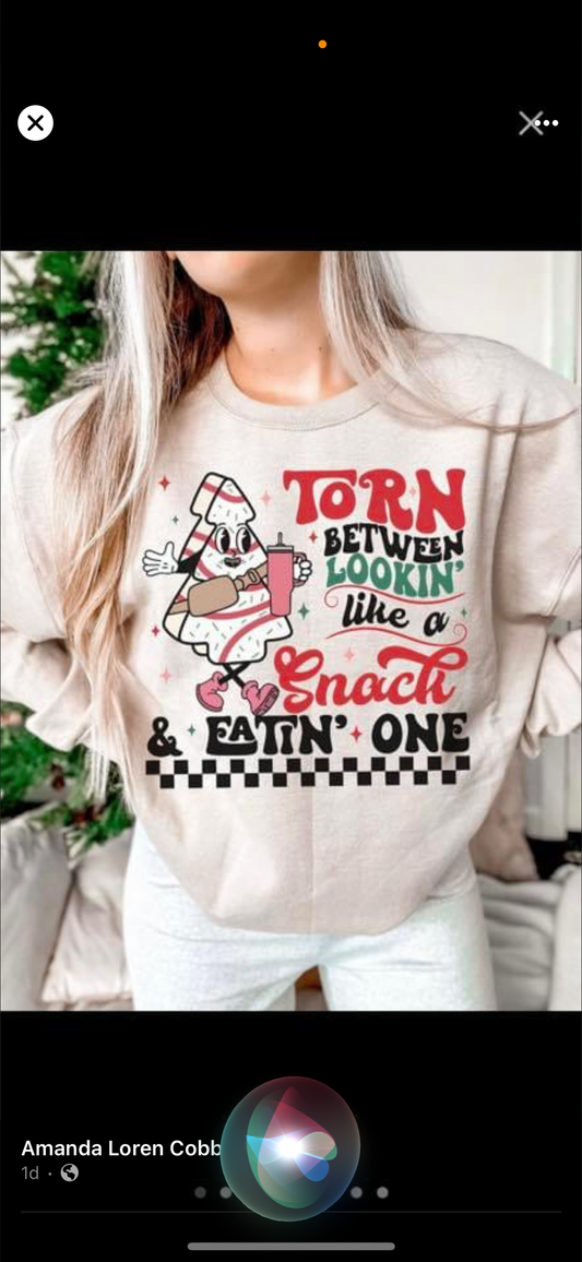 Torn between lookin like a snack and eatin one sweatshirt