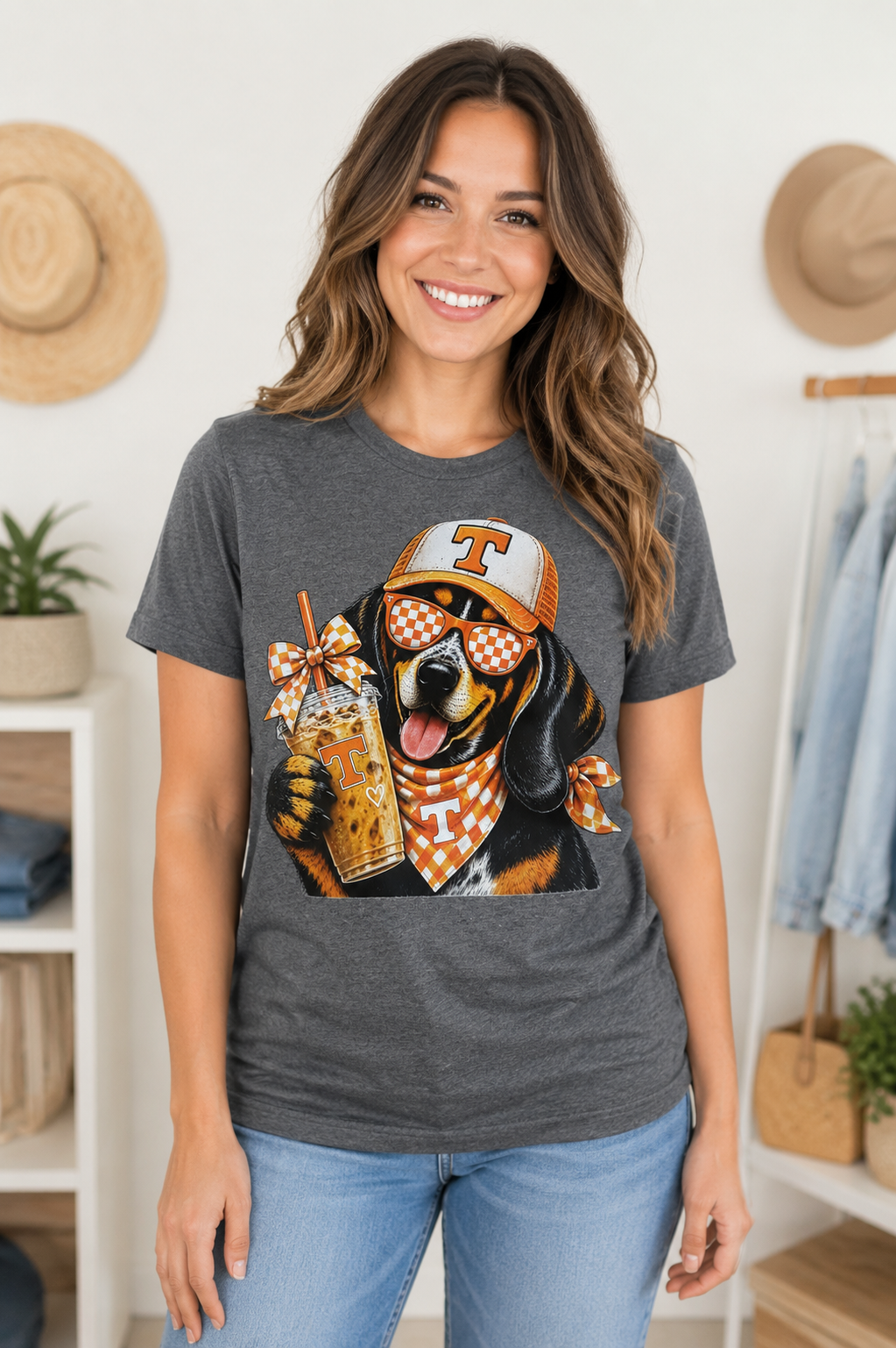 Tennessee Dog & Iced Coffee Graphic Tee