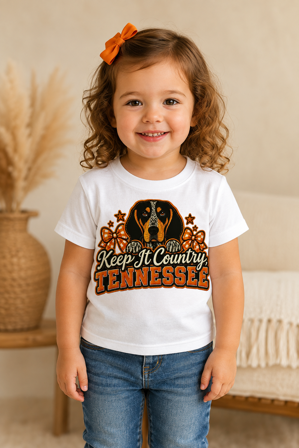 Keep it Country Tennessee  White Graphic Tee 🧡🐾