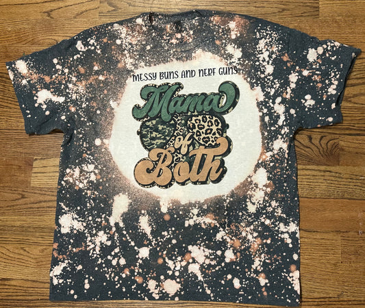 Mama of both bleached tee shirt
