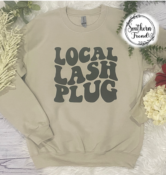 Local lash plug crewneck