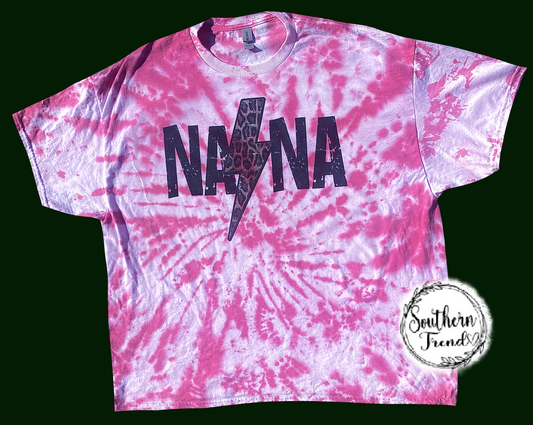 Nana tiedye leopard bolt