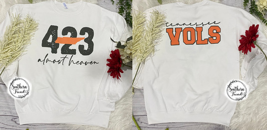 Tennessee 423 almost heaven crewneck