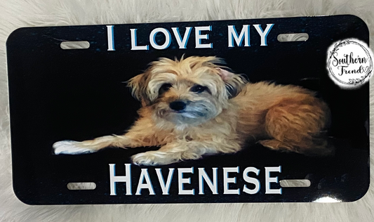 Custom license plate with your photo